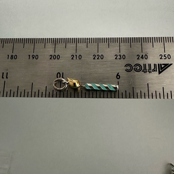 Tiffany & Co NEW Birthday Candle Charm Pendant Sterling Silver and Gold - NEW - Picture 9 of 10